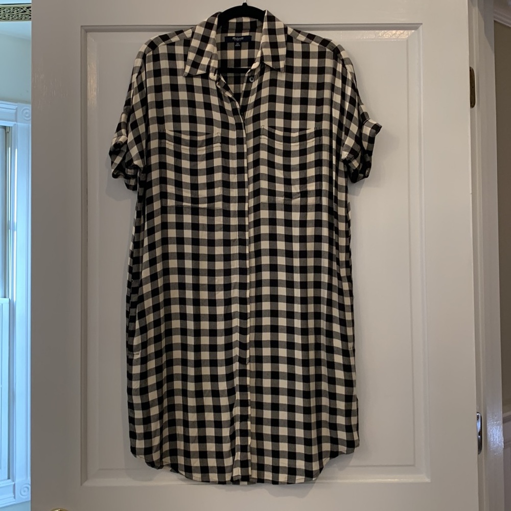 Madewell Buffalo Plaid Shirt Dress Size XS